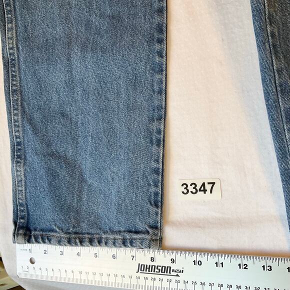 Wrangler Men Jeans size 36 x 32 Blue Mid Rise Regular Fit Straight Leg - Picture 5 of 11